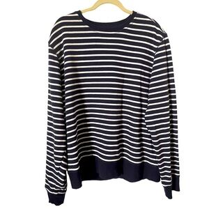 Crewneck Blue and White Striped‎ Sweatshirt from Amazon Essentials. NWOT